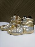 Leather High-top Sneakers