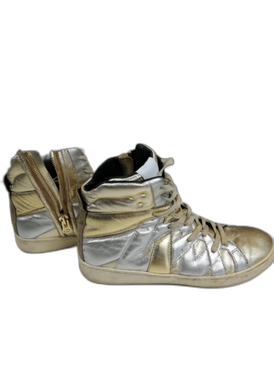 Leather High-top Sneakers