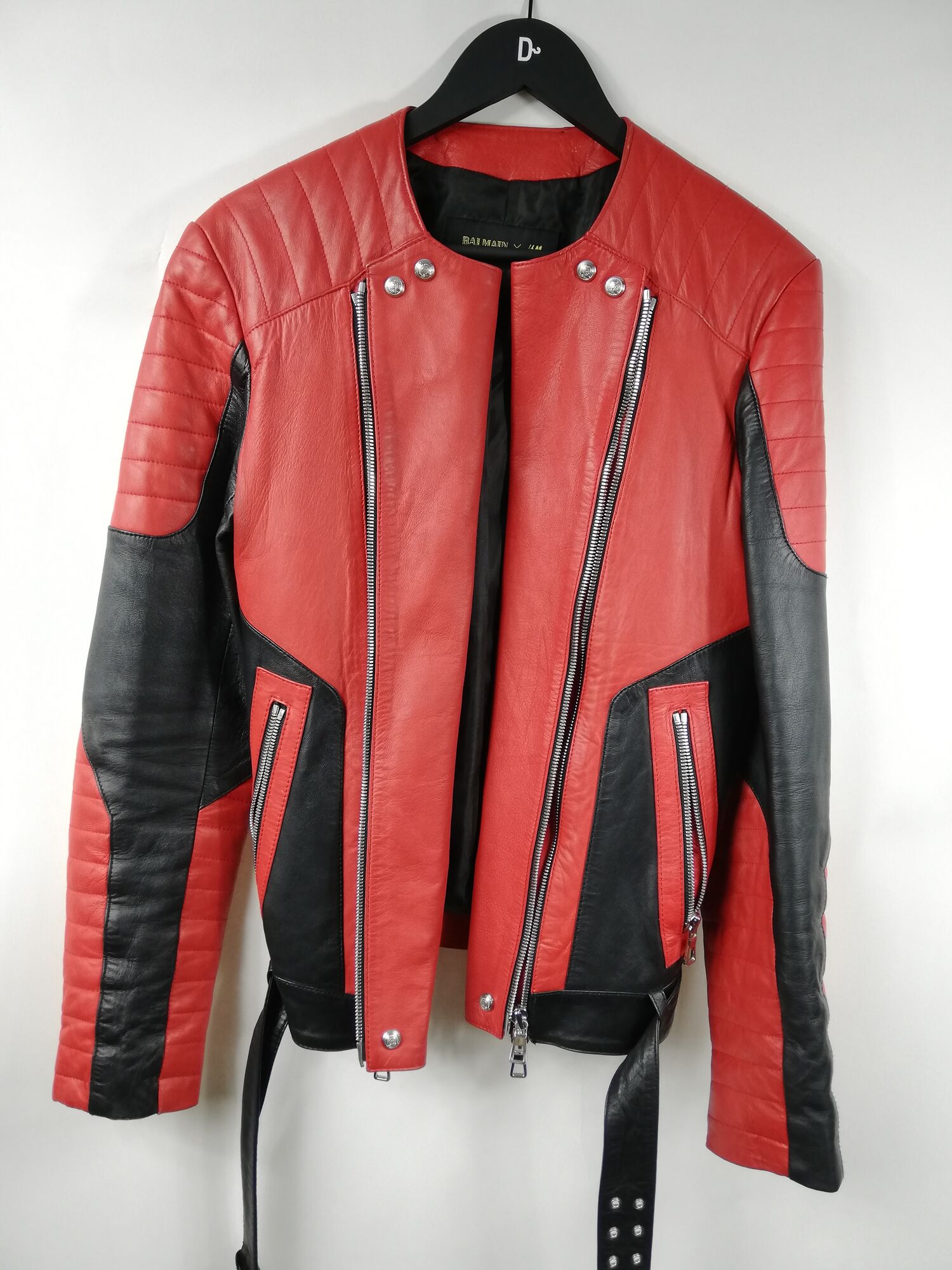 Generaliseren Neuken halen Leather Jacket Balmain x H&M - IT 50, buy pre-owned at 170 EUR