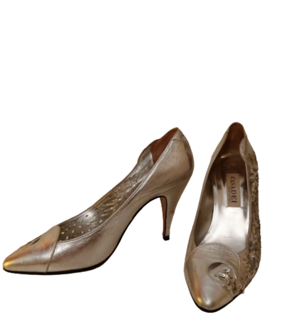 Leather High-heels Shoes