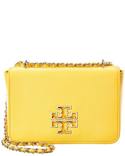Leather shoulder handbag