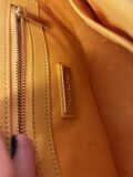 Leather shoulder handbag