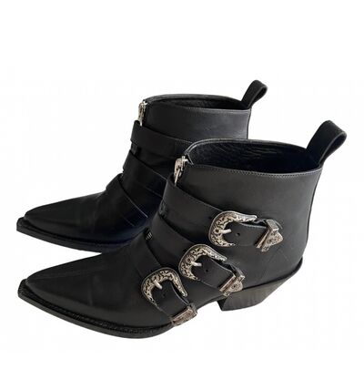 Leather ankle boots