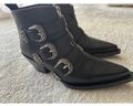 Leather ankle boots