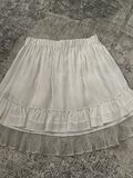 Silk mini skirt