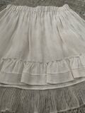 Silk mini skirt