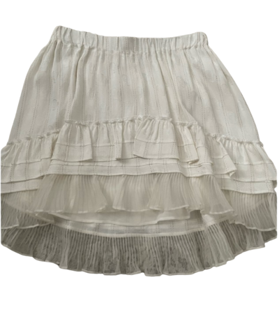 Silk mini skirt