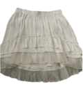 Silk mini skirt