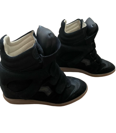 Suede platform sneakers