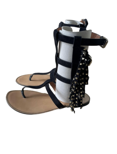 Suede gladiator sandals
