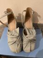 Cotton Wedge Shoes