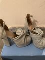 Cotton Wedge Shoes