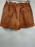 Synthetic leather Paperbag Shorts