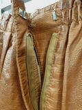 Synthetic leather Paperbag Shorts