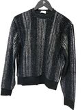 Black with silver details sweater