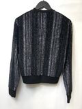 Black with silver details sweater
