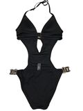 Black embellished swimsuit