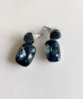 Metal Blue Cristal earrings Earrings