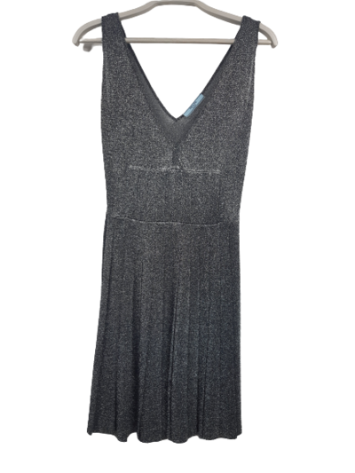 Silver pleated dress