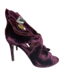 Velvet purple sandals