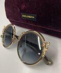 Round golden sunglasses