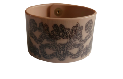 Synthetic Pale rose silicone bracelet