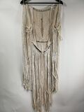 Fringed cream vest