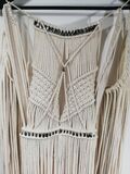 Fringed cream vest