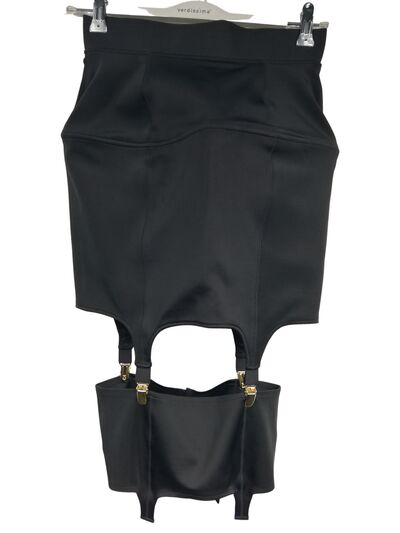 Black midi skirt