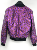 Animal print bomber jacket