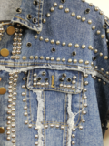 Denim studded jacket