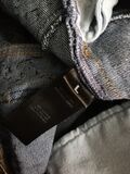 Black lace blue jeans