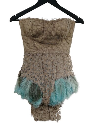 Mini strapless dress