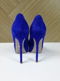 Electric blue pumps