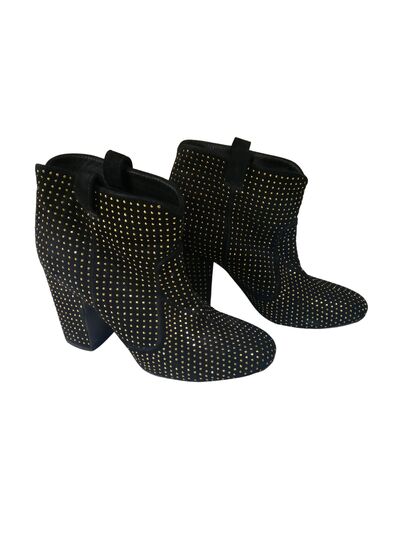Studded ankle boots