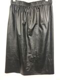 Synthetic leather skirt
