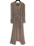 Rose gold silk dress