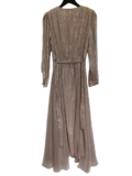 Rose gold silk dress