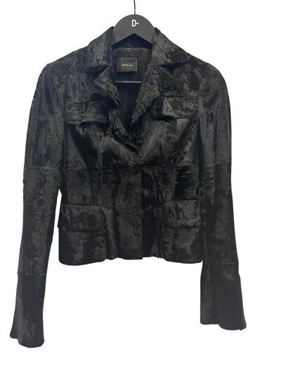 Black fur jacket