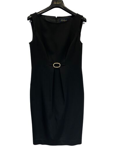 Black midi dress