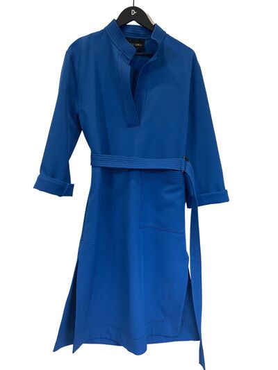 Blue shirt dress