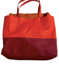 Leather tote