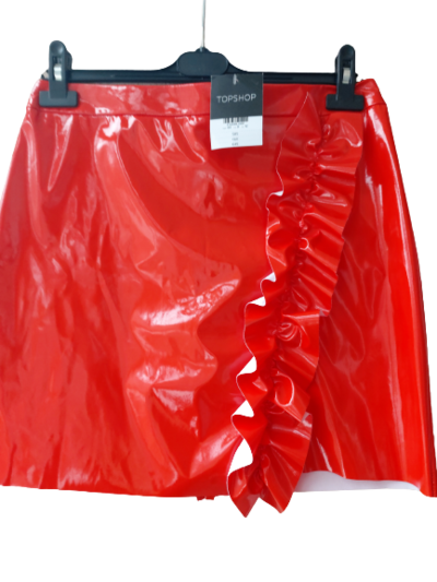 Patent Mini Skirt