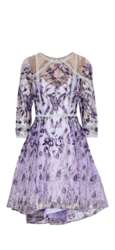 Embroidered Midi Dress