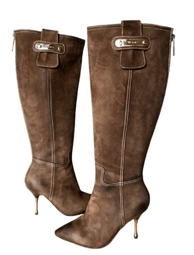 Suede High heel Boots