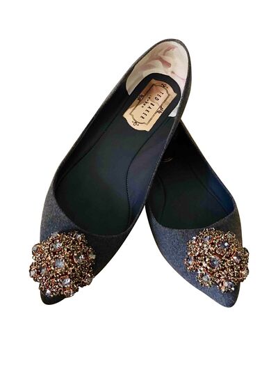 Wool ballet flats