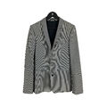 Striped cotton blazer