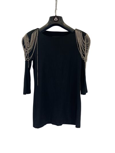 Black long sleeve top