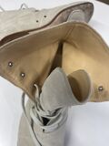 Suede cream boots