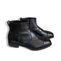 Leather ankle boots